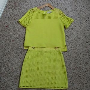 Ann Taylor Skirt Set SZ SM (top) 10P (bottom)